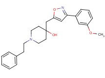 4-{[3-(3-methoxyphenyl)-5-isoxazolyl]methyl}-1-(2-phenylethyl)-4-piperidinol