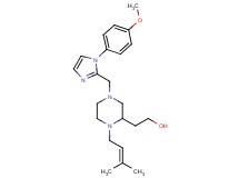 2-[4-{[1-(4-methoxyphenyl)-1H-imidazol-2-yl]methyl}-1-(3-methyl-2-buten-1-yl)-2-piperazinyl]ethanol