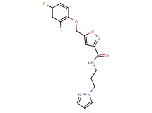 5-[(2-chloro-4-fluorophenoxy)methyl]-N-[3-(1H-pyrazol-1-yl)propyl]-3-isoxazolecarboxamide