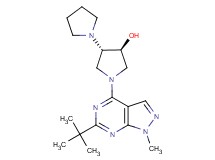 (3'S*,4'S*)-1'-(6-tert-butyl-1-methyl-1H-pyrazolo[3,4-d]pyrimidin-4-yl)-1,3'-bipyrrolidin-4'-ol