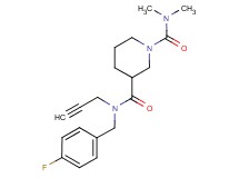 N~3~-(4-fluorobenzyl)-N~1~,N~1~-dimethyl-N~3~-prop-2-yn-1-ylpiperidine-1,3-dicarboxamide