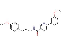 6-(3-methoxyphenyl)-N-[3-(4-methoxyphenyl)propyl]nicotinamide