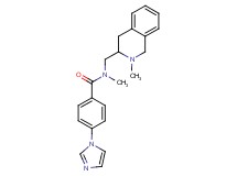 4-(1H-imidazol-1-yl)-N-methyl-N-[(2-methyl-1,2,3,4-tetrahydro-3-isoquinolinyl)methyl]benzamide