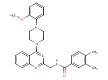 N-({4-[4-(2-methoxyphenyl)-1-piperazinyl]-2-quinazolinyl}methyl)-3,4-dimethylbenzamide