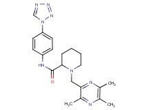 N-[4-(1H-tetrazol-1-yl)phenyl]-1-[(3,5,6-trimethyl-2-pyrazinyl)methyl]-2-piperidinecarboxamide
