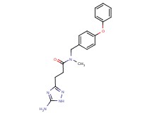 3-(5-amino-1H-1,2,4-triazol-3-yl)-N-methyl-N-(4-phenoxybenzyl)propanamide
