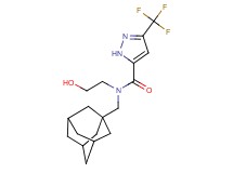 N-(1-adamantylmethyl)-N-(2-hydroxyethyl)-3-(trifluoromethyl)-1H-pyrazole-5-carboxamide
