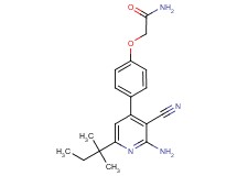 2-{4-[2-amino-3-cyano-6-(1,1-dimethylpropyl)pyridin-4-yl]phenoxy}acetamide