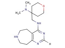 N-{[4-(dimethylamino)tetrahydro-2H-pyran-4-yl]methyl}-6,7,8,9-tetrahydro-5H-pyrimido[4,5-d]azepin-4-amine dihydrochloride