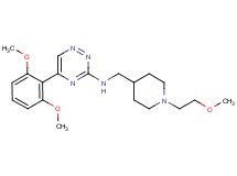 5-(2,6-dimethoxyphenyl)-N-{[1-(2-methoxyethyl)-4-piperidinyl]methyl}-1,2,4-triazin-3-amine