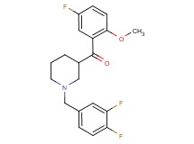 [1-(3,4-difluorobenzyl)-3-piperidinyl](5-fluoro-2-methoxyphenyl)methanone