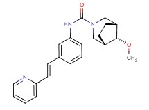 (8-syn)-8-methoxy-N-{3-[(E)-2-pyridin-2-ylvinyl]phenyl}-3-azabicyclo[3.2.1]octane-3-carboxamide