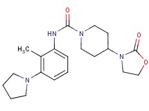 N-(2-methyl-3-pyrrolidin-1-ylphenyl)-4-(2-oxo-1,3-oxazolidin-3-yl)piperidine-1-carboxamide