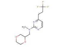 N-(1,4-dioxan-2-ylmethyl)-N-methyl-4-(3,3,3-trifluoropropyl)pyrimidin-2-amine