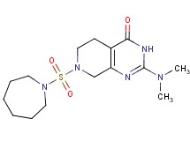 7-(azepan-1-ylsulfonyl)-2-(dimethylamino)-5,6,7,8-tetrahydropyrido[3,4-d]pyrimidin-4(3H)-one