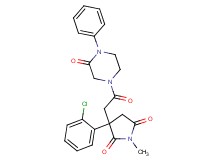 3-(2-chlorophenyl)-1-methyl-3-[2-oxo-2-(3-oxo-4-phenyl-1-piperazinyl)ethyl]-2,5-pyrrolidinedione