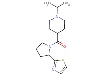 1-isopropyl-4-{[2-(1,3-thiazol-2-yl)-1-pyrrolidinyl]carbonyl}piperidine