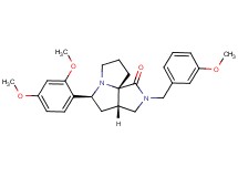 (3aS*,5S*,9aS*)-5-(2,4-dimethoxyphenyl)-2-(3-methoxybenzyl)hexahydro-7H-pyrrolo[3,4-g]pyrrolizin-1(2H)-one