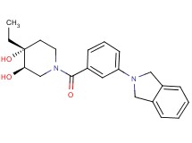 (3R*,4R*)-1-[3-(1,3-dihydro-2H-isoindol-2-yl)benzoyl]-4-ethylpiperidine-3,4-diol