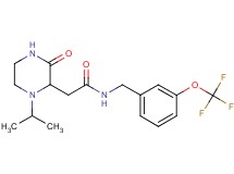 2-(1-isopropyl-3-oxo-2-piperazinyl)-N-[3-(trifluoromethoxy)benzyl]acetamide