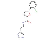 5-(2-chlorophenyl)-N-[2-(1H-imidazol-4-yl)ethyl]-2-furamide