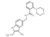 N-[(2-ethyl-3-methyl-1H-indol-5-yl)methyl]-2-morpholin-4-ylbenzamide