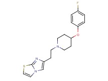 6-{2-[4-(4-fluorophenoxy)-1-piperidinyl]ethyl}imidazo[2,1-b][1,3]thiazole trifluoroacetate
