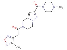5-[(4-methyl-1,2,5-oxadiazol-3-yl)acetyl]-2-[(4-methylpiperazin-1-yl)carbonyl]-4,5,6,7-tetrahydropyrazolo[1,5-a]pyrazine