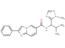 N-[2-methyl-1-(1-methyl-1H-1,2,4-triazol-5-yl)propyl]-2-phenylimidazo[1,2-a]pyridine-6-carboxamide