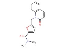 N,N-dimethyl-5-[(2-oxoquinolin-1(2H)-yl)methyl]-2-furamide