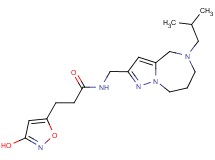 3-(3-hydroxyisoxazol-5-yl)-N-[(5-isobutyl-5,6,7,8-tetrahydro-4H-pyrazolo[1,5-a][1,4]diazepin-2-yl)methyl]propanamide