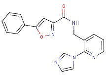 N-{[2-(1H-imidazol-1-yl)-3-pyridinyl]methyl}-5-phenyl-3-isoxazolecarboxamide