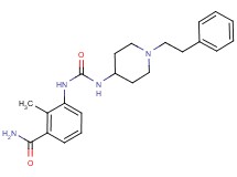 2-methyl-3-[({[1-(2-phenylethyl)piperidin-4-yl]amino}carbonyl)amino]benzamide