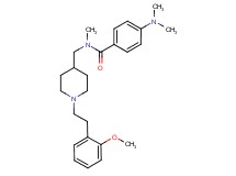4-(dimethylamino)-N-({1-[2-(2-methoxyphenyl)ethyl]-4-piperidinyl}methyl)-N-methylbenzamide