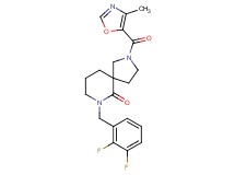 7-(2,3-difluorobenzyl)-2-[(4-methyl-1,3-oxazol-5-yl)carbonyl]-2,7-diazaspiro[4.5]decan-6-one