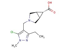 (1R*,5S*,6r)-3-[(5-chloro-3-ethyl-1-methyl-1H-pyrazol-4-yl)methyl]-3-azabicyclo[3.1.0]hexane-6-carboxylic acid