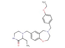 4-{[4-(4-ethoxybenzyl)-2,3,4,5-tetrahydro-1,4-benzoxazepin-7-yl]methyl}-3-ethyl-2-piperazinone