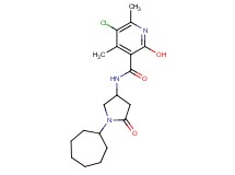 5-chloro-N-(1-cycloheptyl-5-oxo-3-pyrrolidinyl)-2-hydroxy-4,6-dimethylnicotinamide