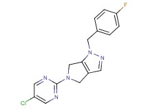 5-(5-chloropyrimidin-2-yl)-1-(4-fluorobenzyl)-1,4,5,6-tetrahydropyrrolo[3,4-c]pyrazole