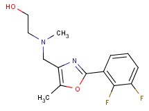 2-[{[2-(2,3-difluorophenyl)-5-methyl-1,3-oxazol-4-yl]methyl}(methyl)amino]ethanol