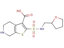 2-{[(tetrahydrofuran-2-ylmethyl)amino]sulfonyl}-4,5,6,7-tetrahydrothieno[2,3-c]pyridine-3-carboxylic acid