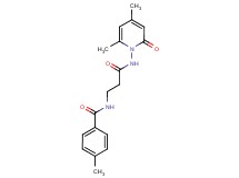 N-{3-[(4,6-dimethyl-2-oxopyridin-1(2H)-yl)amino]-3-oxopropyl}-4-methylbenzamide