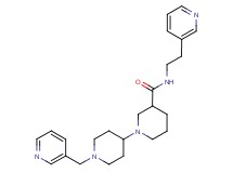 N-(2-pyridin-3-ylethyl)-1'-(pyridin-3-ylmethyl)-1,4'-bipiperidine-3-carboxamide