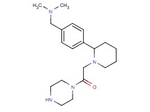 N,N-dimethyl-1-(4-{1-[2-oxo-2-(1-piperazinyl)ethyl]-2-piperidinyl}phenyl)methanamine