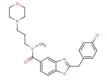 2-(4-chlorobenzyl)-N-methyl-N-[3-(4-morpholinyl)propyl]-1,3-benzoxazole-5-carboxamide