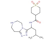 N-[3-methyl-1-(6,7,8,9-tetrahydro-5H-[1,2,4]triazolo[4,3-d][1,4]diazepin-3-yl)butyl]tetrahydro-2H-thiopyran-4-carboxamide 1,1-dioxide