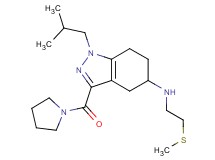 1-isobutyl-N-[2-(methylthio)ethyl]-3-(1-pyrrolidinylcarbonyl)-4,5,6,7-tetrahydro-1H-indazol-5-amine