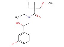 N-ethyl-N-[2-hydroxy-2-(3-hydroxyphenyl)ethyl]-1-(methoxymethyl)cyclobutanecarboxamide