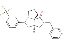 (3aS*,5S*,9aS*)-2-(3-pyridinylmethyl)-5-[3-(trifluoromethyl)phenyl]hexahydro-7H-pyrrolo[3,4-g]pyrrolizin-1(2H)-one