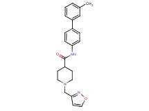 1-(3-isoxazolylmethyl)-N-(3'-methyl-4-biphenylyl)-4-piperidinecarboxamide